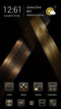 Golden Tornado Go Launcher Theme screenshot 1