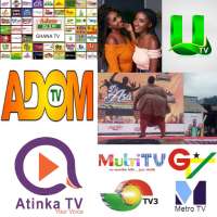 GHANA TV, ATINKA TV, UTV, ADOM TV, GH logo