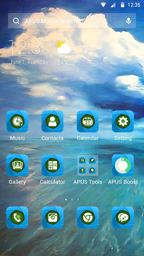 Langit-APUS Launcher tema screenshot 1
