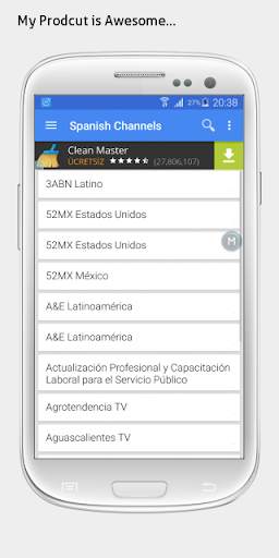 Mexico TV sat info screenshot 2