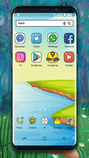 Cute launcher theme &wallpaper screenshot 2