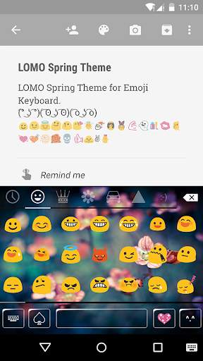 LOMO Spring Emoji Keyboard screenshot 2