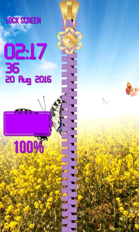 Spring Zipper Lock Screen screenshot 6