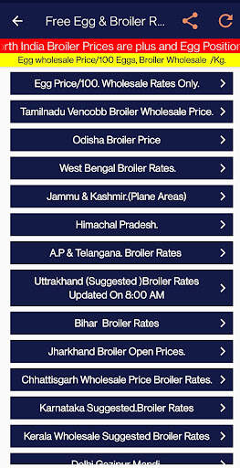Egg and Broiler Rates. screenshot 3