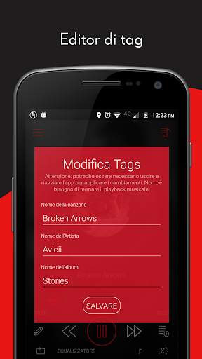 Lettore Musicale Crimson - MP3, Testi, Playlist screenshot 5