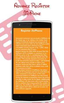 Advance Register Jio Phone screenshot 2