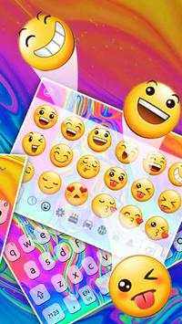 Liquid Rainbow Keyboard Theme screenshot 3