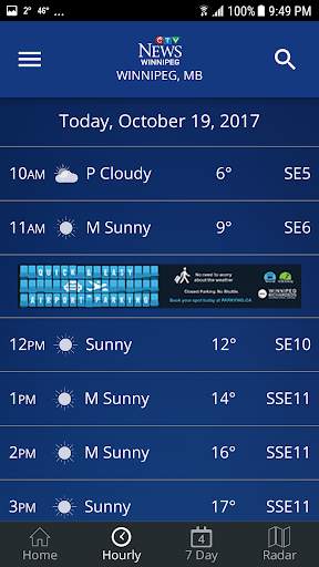 CTV News Winnipeg Weather screenshot 2