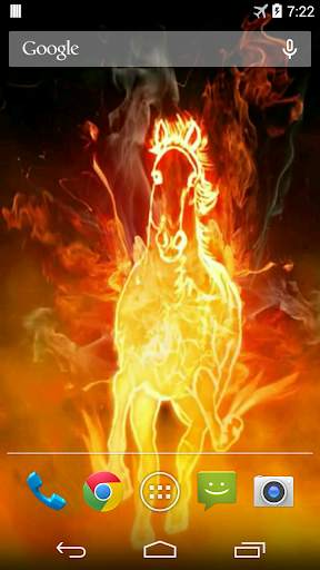 Fire Horse 3D Video Wallpaper screenshot 1