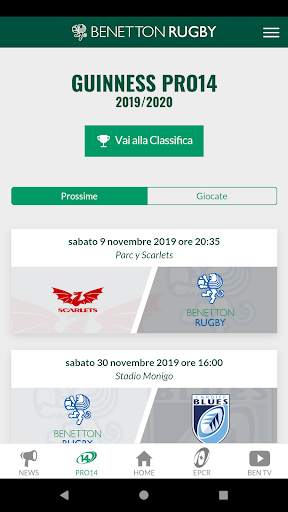 Benetton Rugby Official App screenshot 5