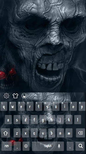 Dark Black Zombie Skull screenshot 1