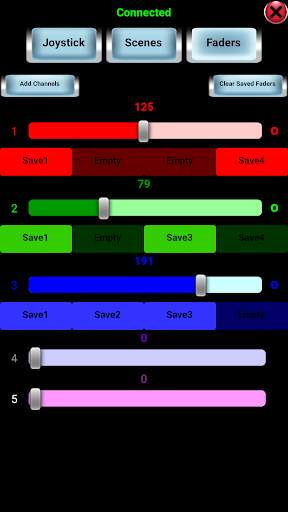 DMX controller screenshot 1