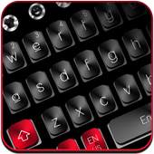 Black Red Metal Keyboard 10001002