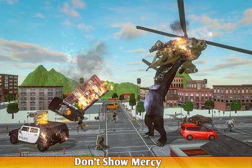 Angry Gorilla City Battle: Dinosaur Survival Games screenshot 6