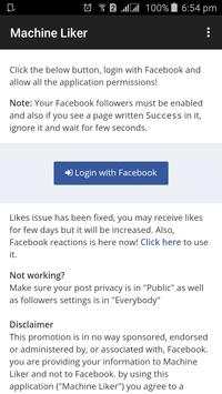 Machine Liker screenshot 1