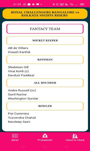 Cricket Forecast PRO screenshot 7