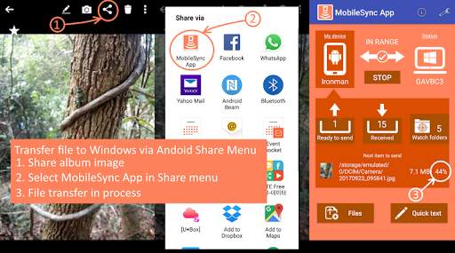 MobileSync - WiFi File Transfer/ P2P/ Notification screenshot 2