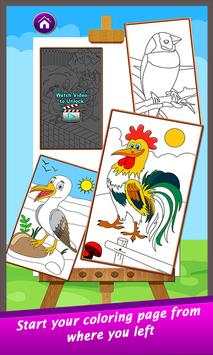 Super Birds Kids Coloring Game screenshot 2