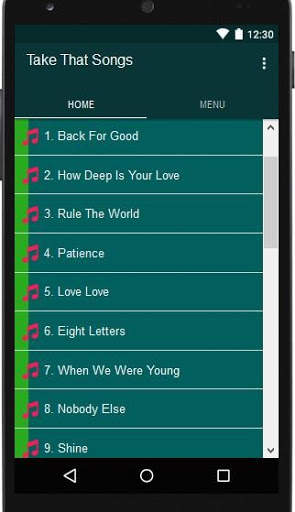 Take That Songs screenshot 1