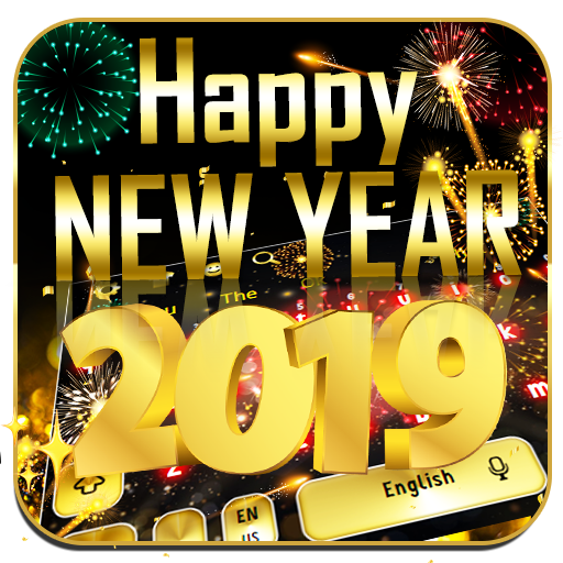 New Year 2019 Keyboard icon