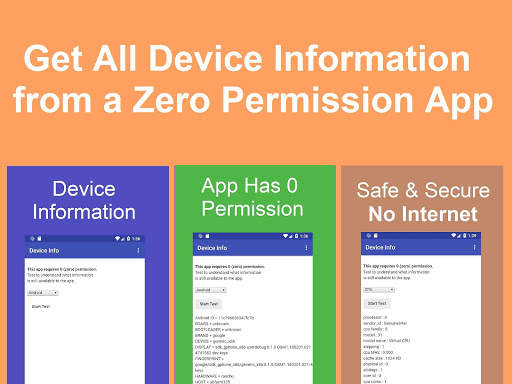 Information Capabilities of a Zero Permission App screenshot 10