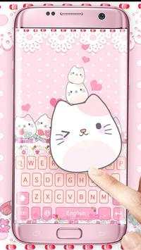 Lovely Cute Kitty Keyboard screenshot 1