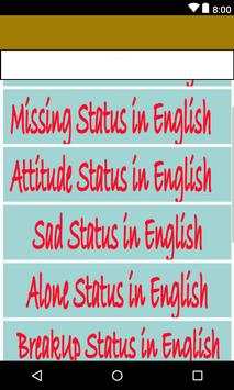 English New Status  (all collection in english) screenshot 4