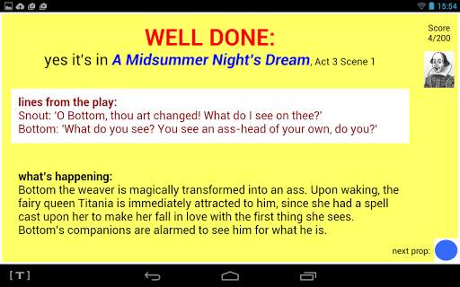 Shakespeare Props Quiz screenshot 5