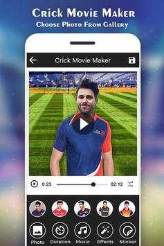 Cricket Photo Video Maker :IPL screenshot 1