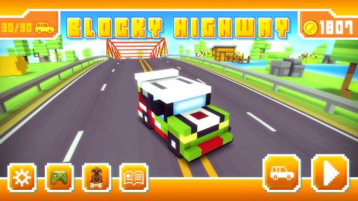 Blocky Highway: Traffic Racing screenshot 6