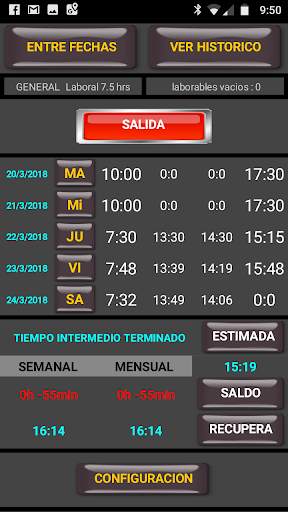 My horario LDn Demo скриншот 6