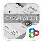 Cream White GO Launcher Theme v1.0