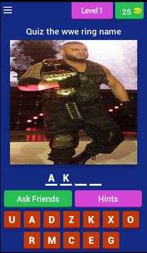Quiz WWE ring name screenshot 1