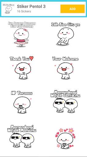 Stiker WA Pentol Lucu screenshot 4