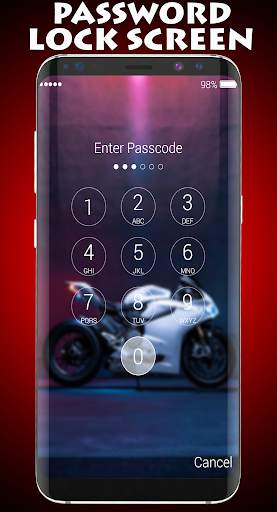 Motorcycle Lock Screen & Wallpaper screenshot 2