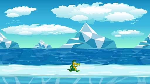 Funny Angry Crocodile Game Runner screenshot 3
