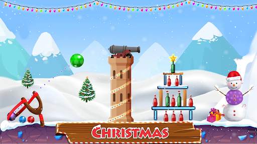 Bottle Shooting Slingshot Game screenshot 1