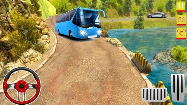 OffRoad Uphill Euro Tourist Bus Driving Simulator screenshot 1
