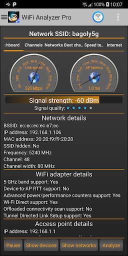 WiFi Analyzer Pro screenshot 2
