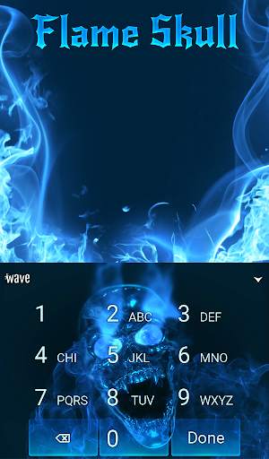 Flame Skull Animated Keyboard   Live Wallpaper screenshot 6