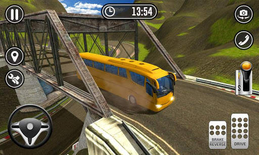 Risky Mountain Bus Racing 3D screenshot 3