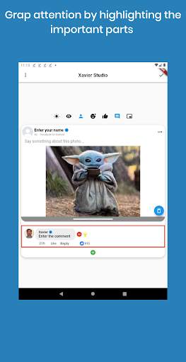 Xavier studio: Edit Memes with fake comments screenshot 7