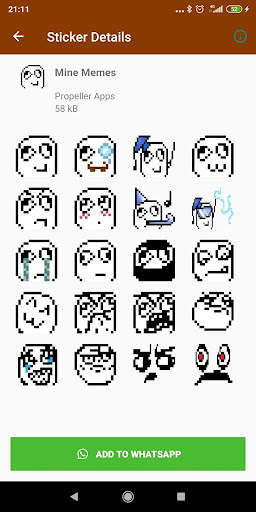 WAstickers for Minecraft (WAStickerApp) screenshot 3