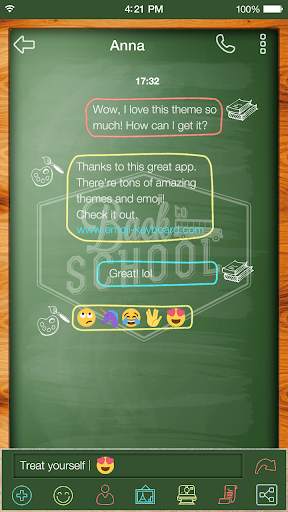 Emoji Keyboard Back School screenshot 7