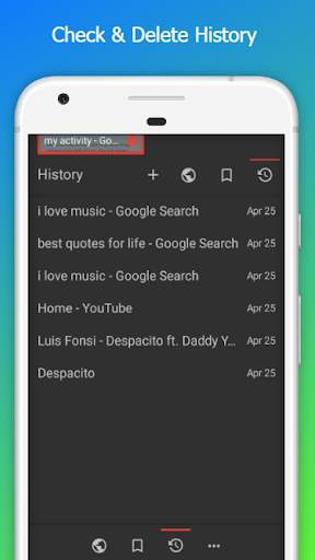 My Activity Browser screenshot 1