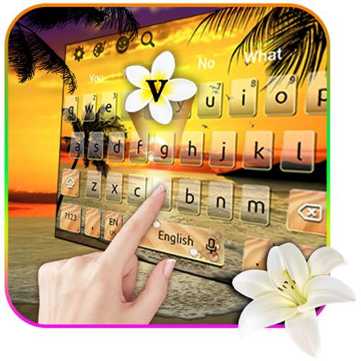 Summer Beach Keyboard Theme 10001002
