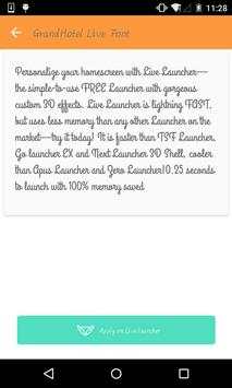 Handwrite font#2-Live Launcher screenshot 1