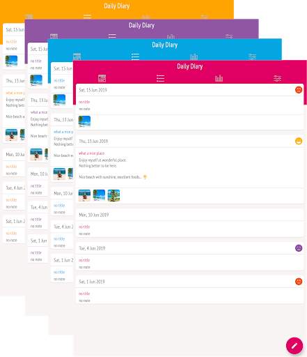 Daily Diary : Journal with lock, photo, mood chart screenshot 10