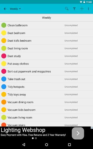 Cleaning Organizer скриншот 2