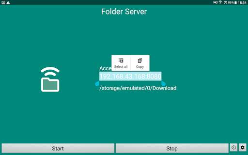 Folder Server - WiFi file access screenshot 6
